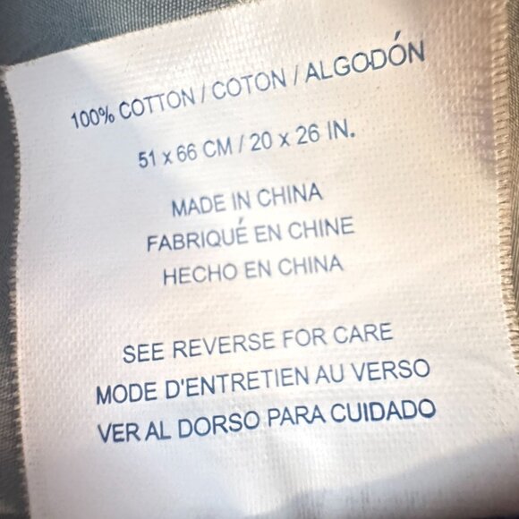 Tommy Hilfiger Reversible Pillow Sham 2 Pc Striped Nautical Flag 20 X 26 Cotton - Picture 6 of 9